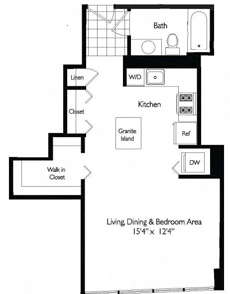 Tides | 0 Bed | 1 Bath | 565 SQ FT at Shoreham and Tides, Chicago, 60601